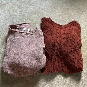 Arizona Jean Company Cropped Sweaters – Women’s Size Medium (Set of 2)